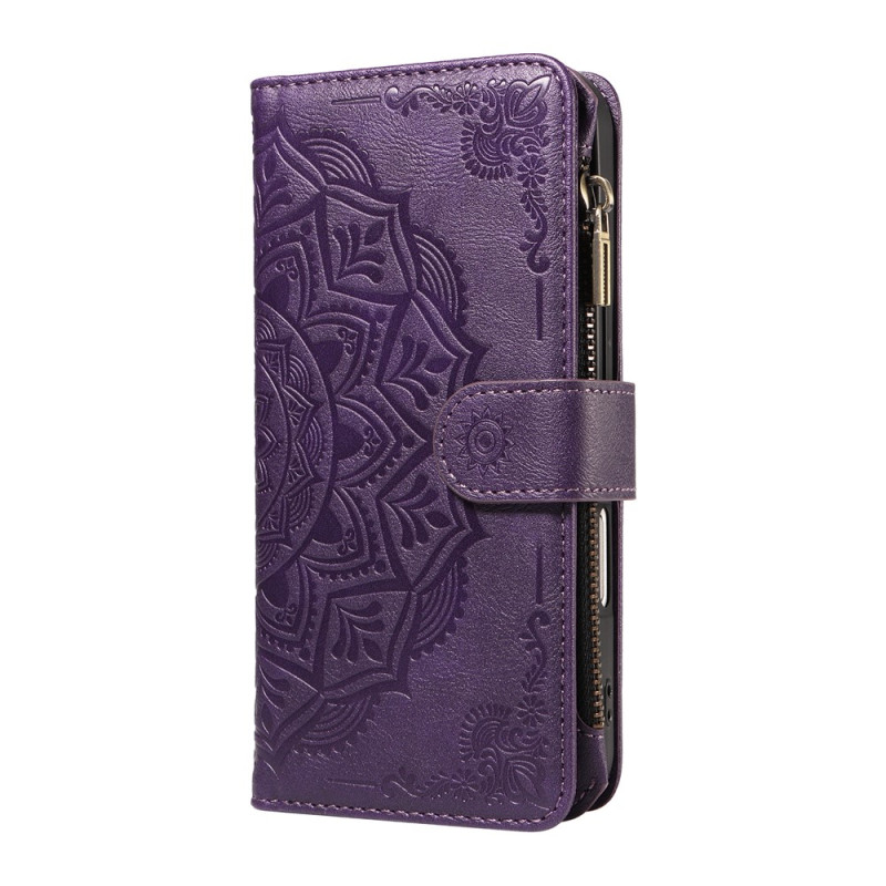 iPhone 18 Pro Max / 17 Pro Max Hülle mit Mandala-Gravur und Trageband