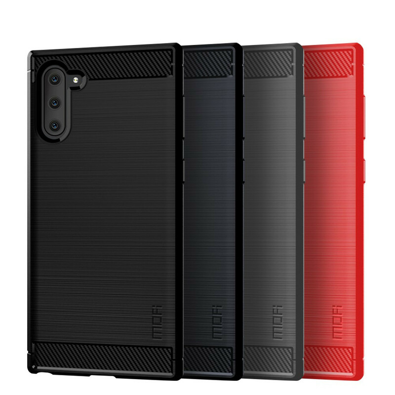 Samsung Galaxy Note 10 Kohlefaser Cover Gebürstet MOFI