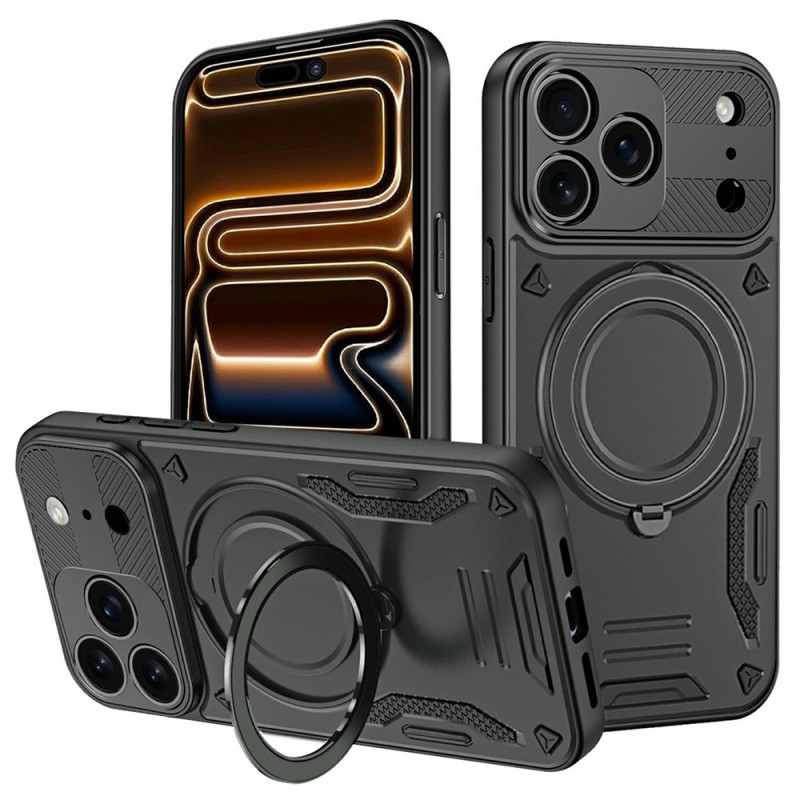 Stoßfeste iPhone 18 Pro Max / 17 Pro Max-Hülle mit Magnetverschluss und 360°-Halterung