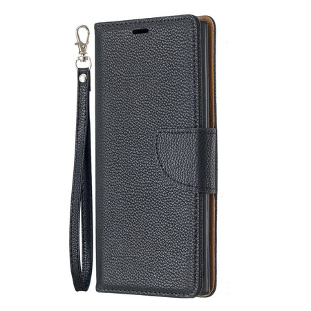 Hülle Samsung Galaxy Note 10 Litschi Oblique Klappe