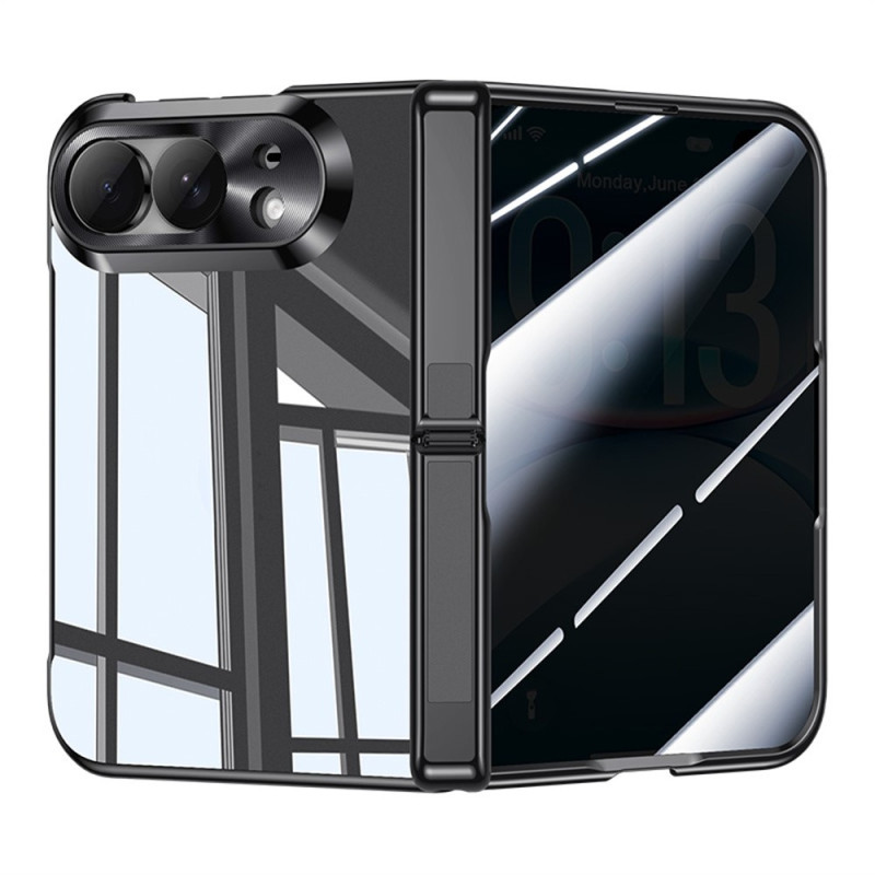 Coque iPhone Duo Support Charnière et Verre Anti-Espion
