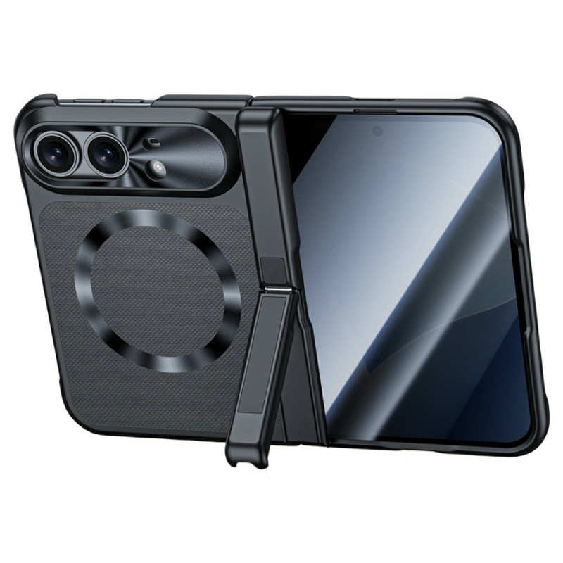 Magnetische iPhone-Hülle „Duo“ aus Stoff mit Halterung und Anti-Spionage-Glas