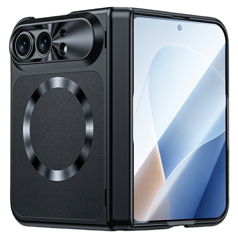 Magnetische iPhone-Hülle „Duo“ mit Stoffstruktur und gehärtetem Glas