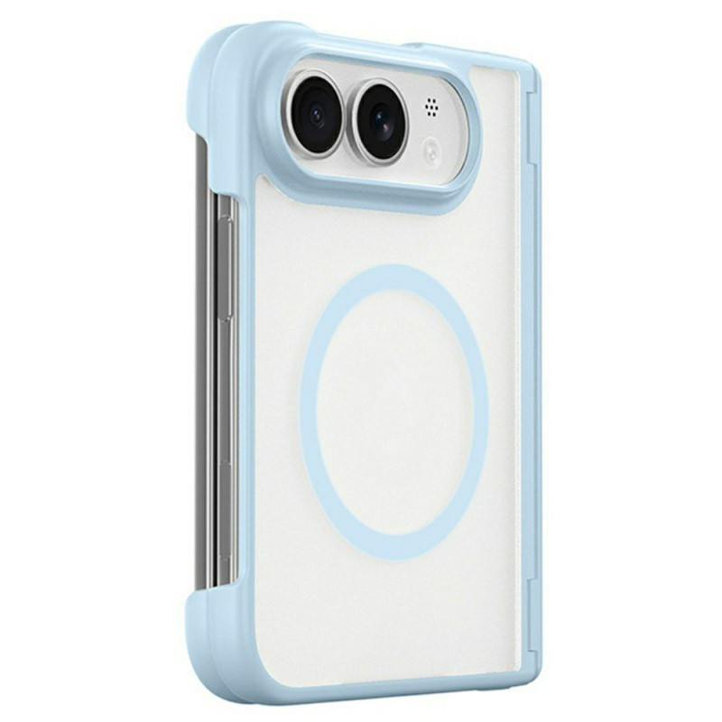 Magnetische iPhone-Hülle „Duo“ in matter Optik mit Scharnier-Schutz
