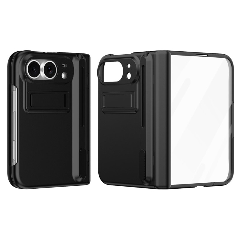 iPhone-Hülle „Duo“ mit integrierter Halterung und gehärtetem Glas sowie Stylus
