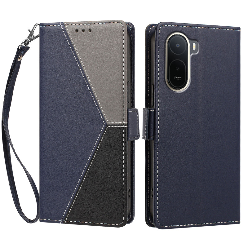 Xiaomi Redmi A7 Pro / Poco C81 Pro Hülle – dreifarbige Anti-RFID-Hülle im Brieftaschenformat