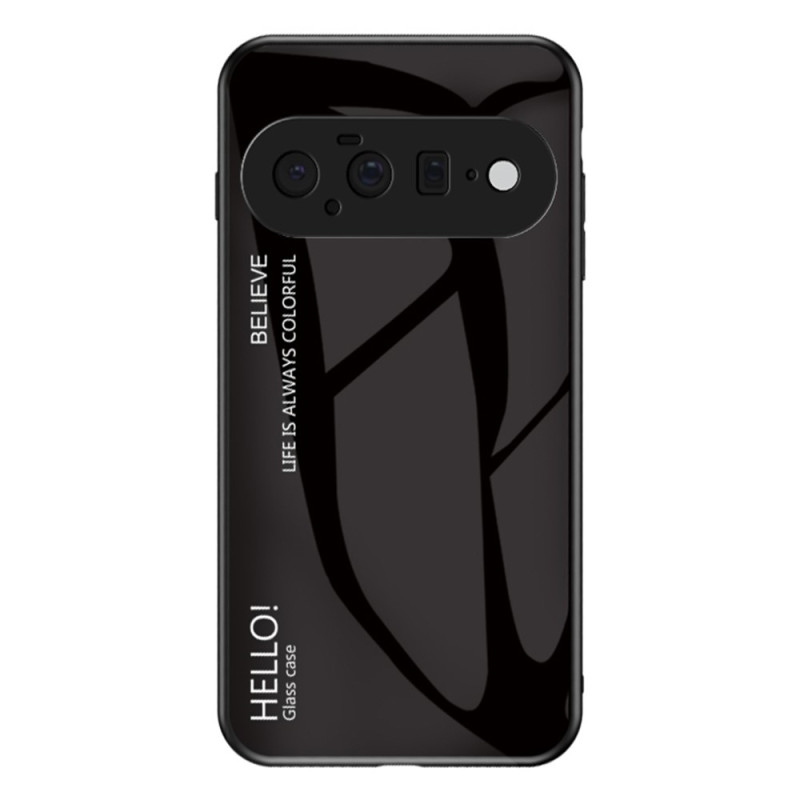 Google Pixel 11 Hülle aus gehärtetem Glas „Hello“