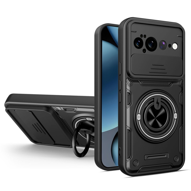 Magnetische Google Pixel 11 Pro XL-Hülle mit verschiebbarer Kameraabdeckung und drehbarer Halterung