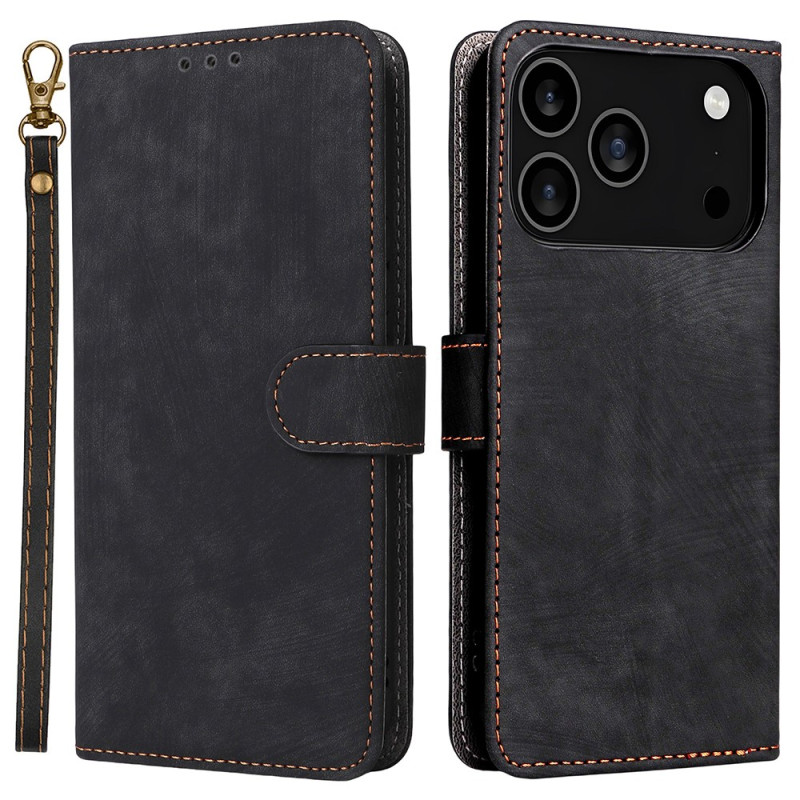 iPhone 18 Pro / 17 Pro Hülle in Wildlederoptik mit RFID-Schutz