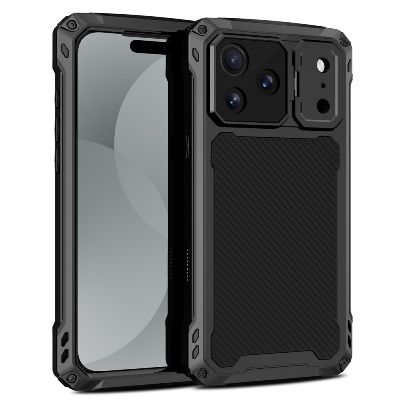 Verstärkte magnetische iPhone 18 Pro / 17 Pro-Hülle mit Kamerahalterung und gehärtetem Glas