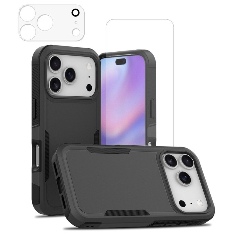 Rutschfeste iPhone 18 Pro Max-Hülle mit Displayschutzglas und Kameraschutz