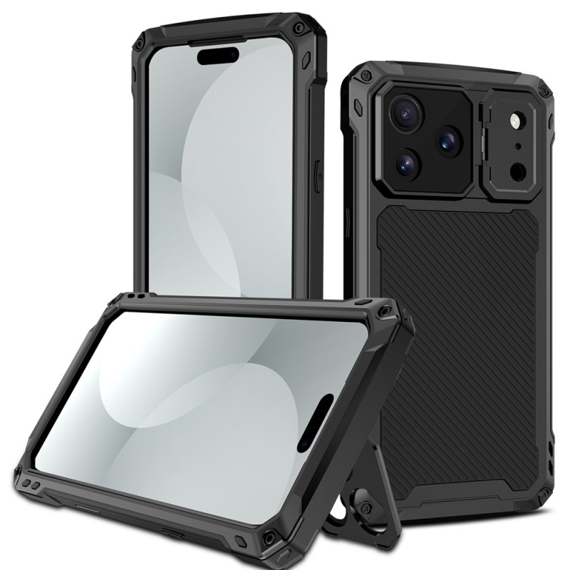 Verstärkte magnetische iPhone 18 Pro Max-Hülle mit Kamerahalterung und gehärtetem Glas