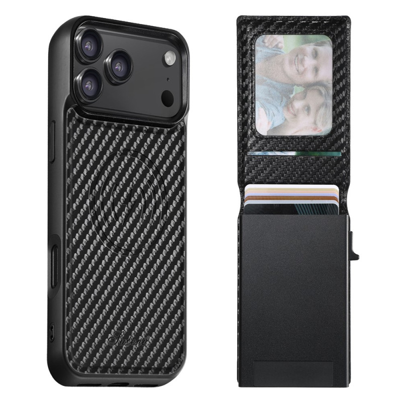 Magnetische iPhone 18 Pro Max / 17 Pro Max-Hülle mit abnehmbarem Kartenfach