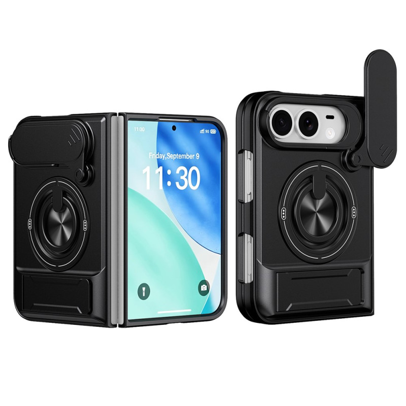 Magnetische iPhone-Hülle „Duo“ mit Kameraabdeckung und drehbarem Ring