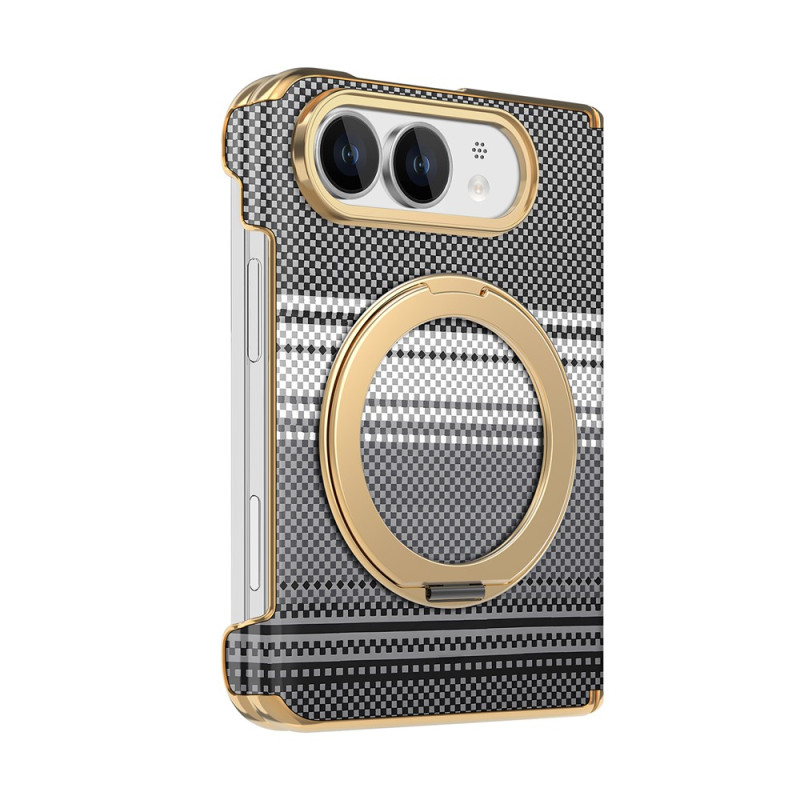 Magnetische iPhone-Duo-Hülle mit drehbarem Ring und Scharnierschutz