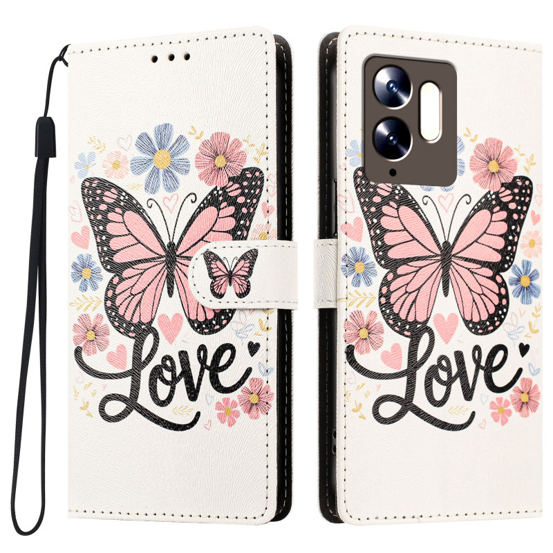Hülle für das Poco C95 Pro „Schmetterlinge & Liebe“