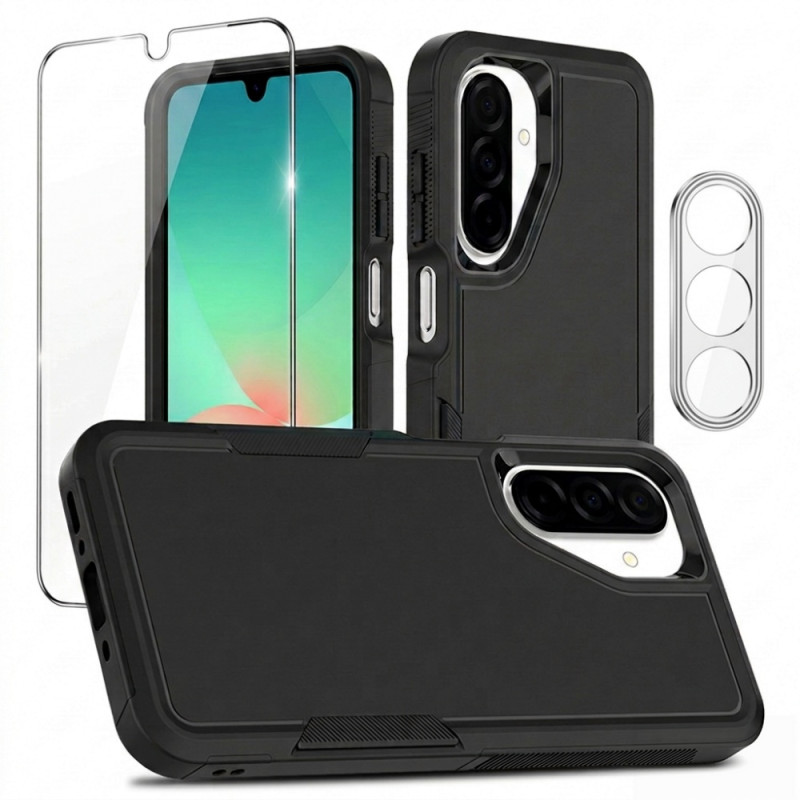 Rutschfeste Schutzhülle für Samsung Galaxy A18 4G / A17 4G / 5G mit Displayschutzglas und Kameraschutz