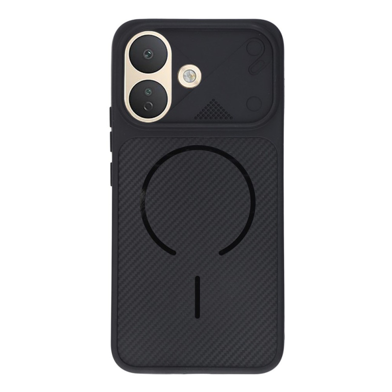 Xiaomi Redmi Note 17 Pro 5G-Hülle in Carbon-Optik mit Metallring