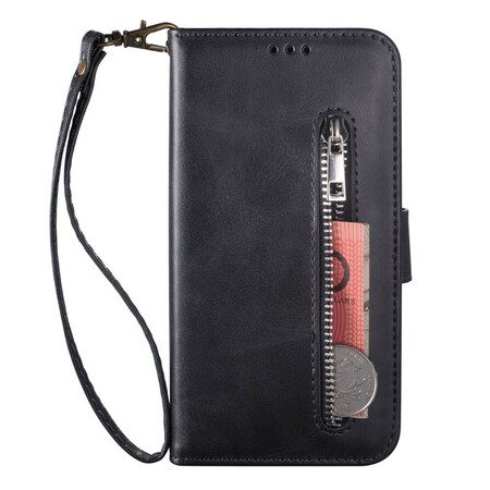 Huawei Y6 2019 Tasche Geldbörse mit Lanyard