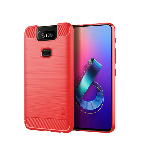 Cover Asus ZenFone 6 Kohlefaser Gebürstet Mofi