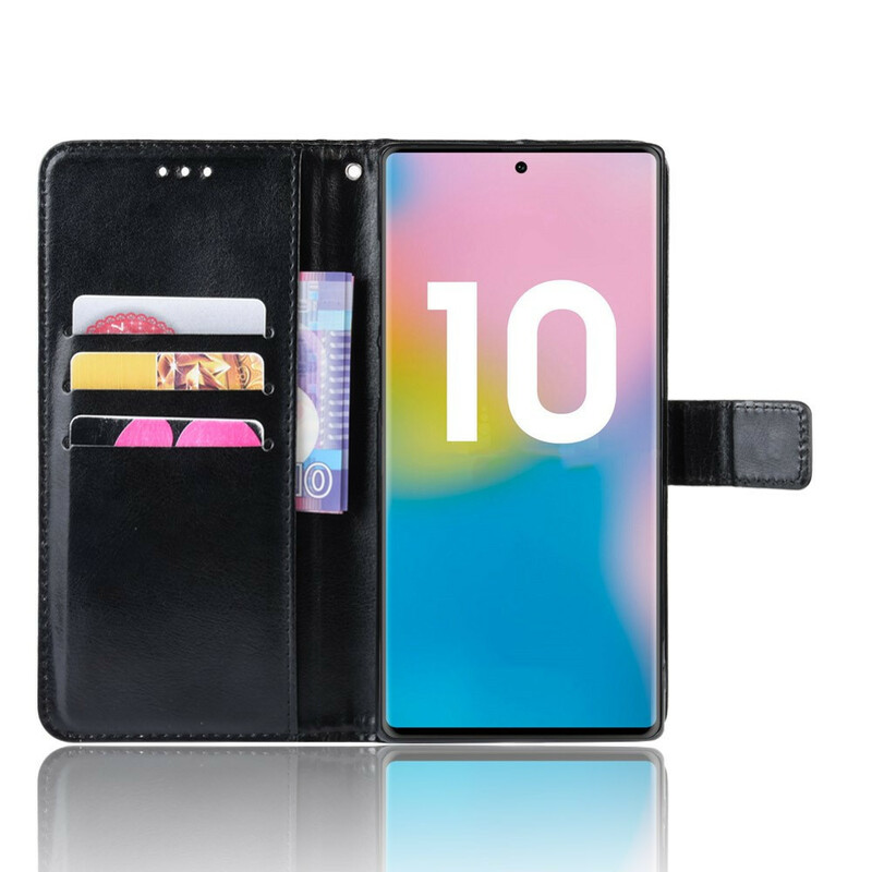 Hülle Samsung Galaxy Note 10 Plus Kunstleder Flashy