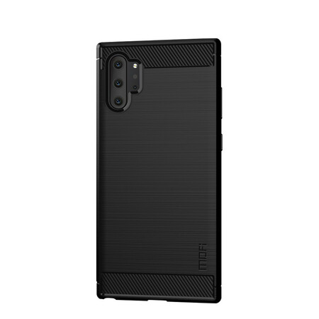 Hülle Samsung Galaxy Note 10 Plus Kohlefaser gebürstet MOFI