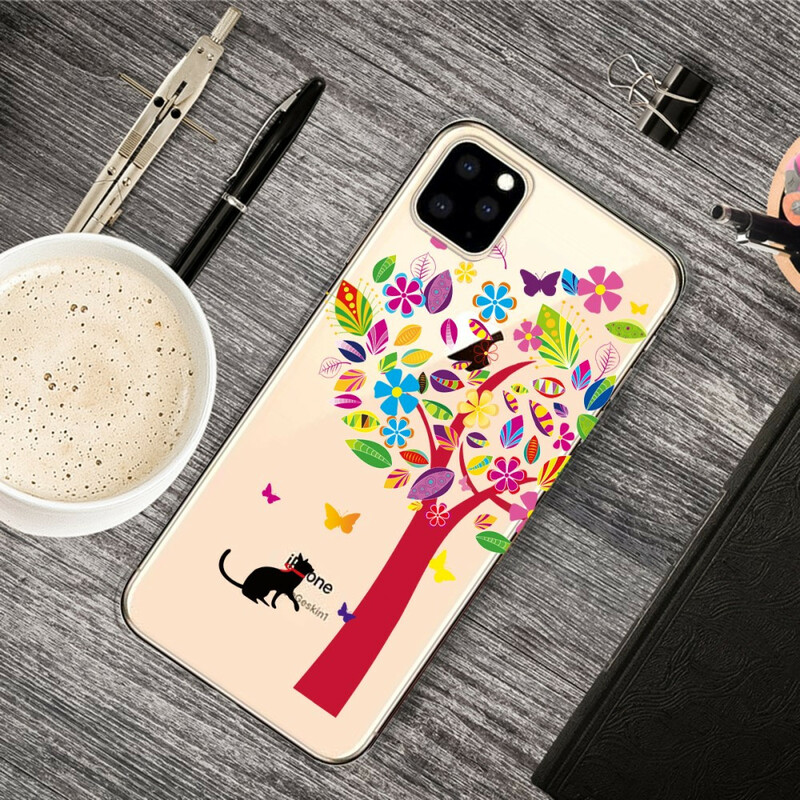 iPhone-Cover 11 Katze unter dem Baum