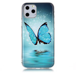 iPhone 11 Schmetterling Cover Blau Fluoreszierend