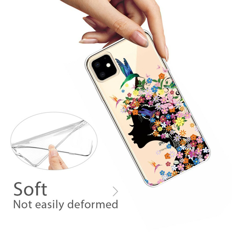 iPhone 11 Cover Schöner Blumenkopf