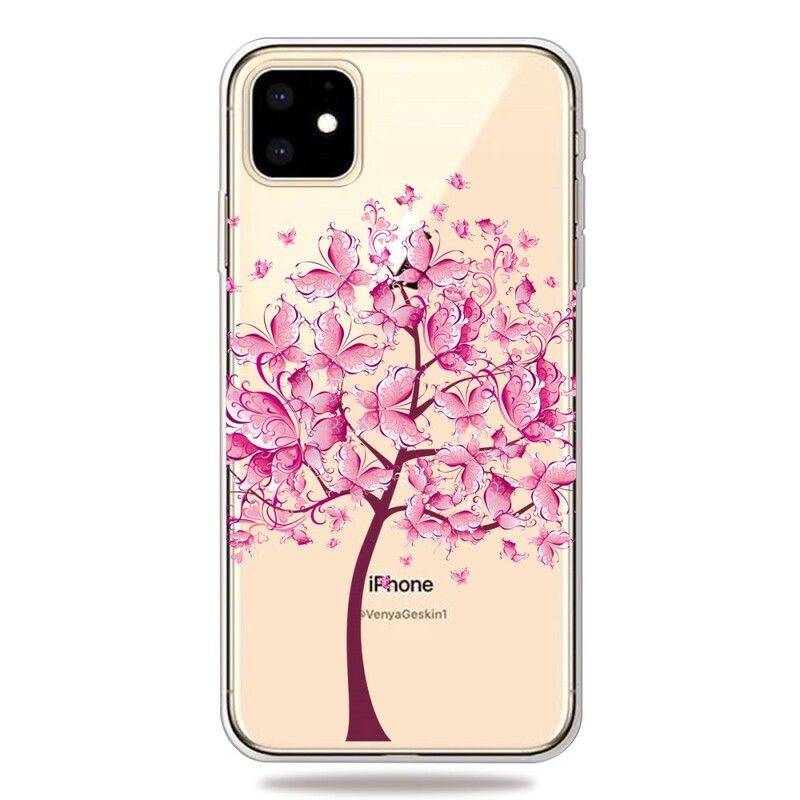 iPhone Cover 11 Top Baum Rosa