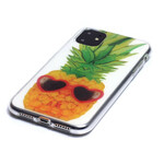 Transparentes iPhone 11 Cover Incognito Ananas