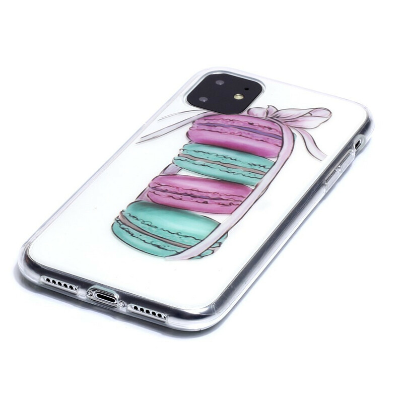 Transparentes iPhone 11 Cover Macarons Gourmands