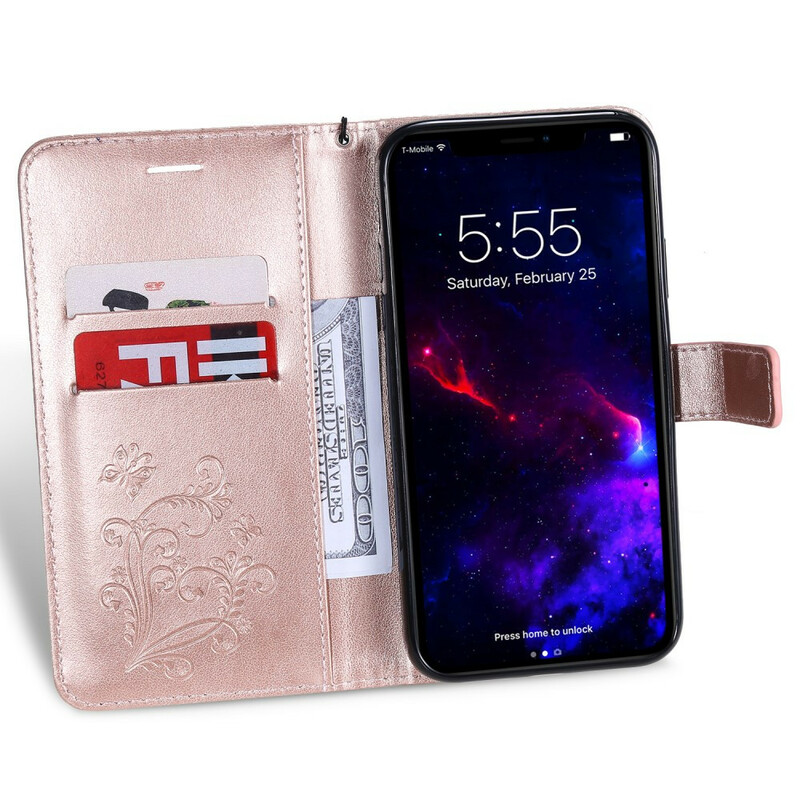 iPhone 11 Hülle Riesige Schmetterlinge mit Riemen