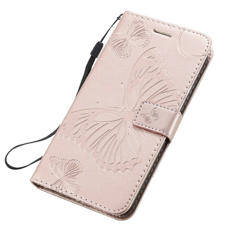 iPhone 11 Hülle Riesige Schmetterlinge mit Riemen