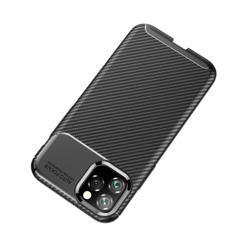 iPhone 11 Pro Flexible Kohlefaser Texture Hülle