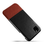 iPhone 11 Pro Cover Lederoptik Zweifarbig KSQ