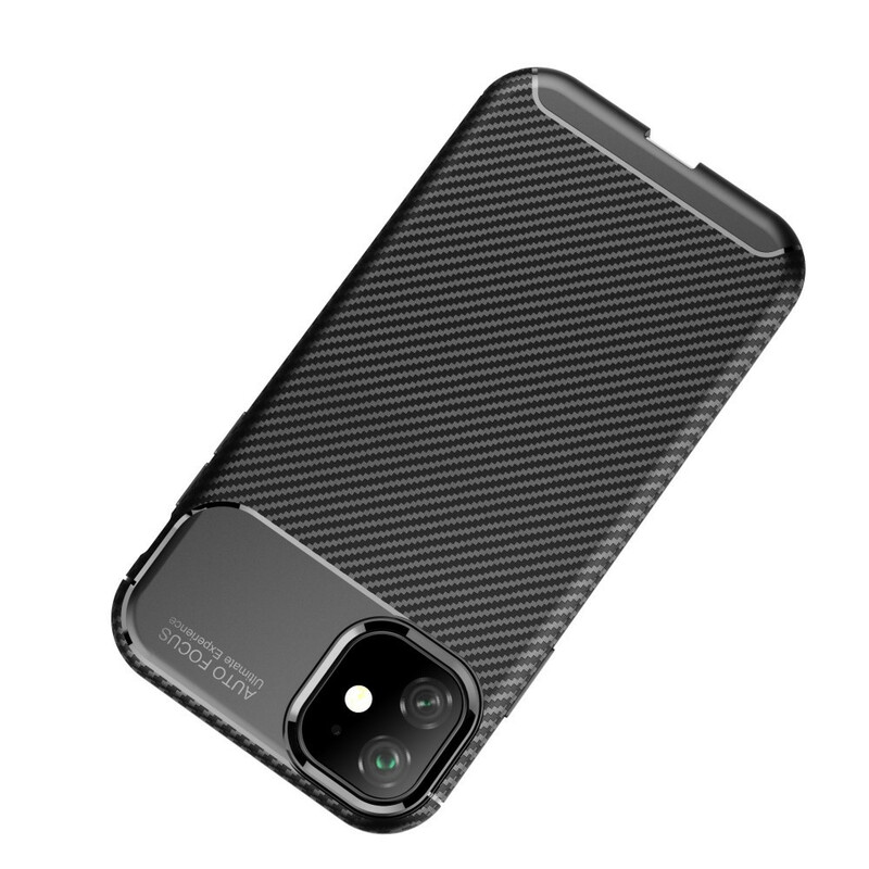 iPhone 11 Flexible Kohlefaser Texture Hülle