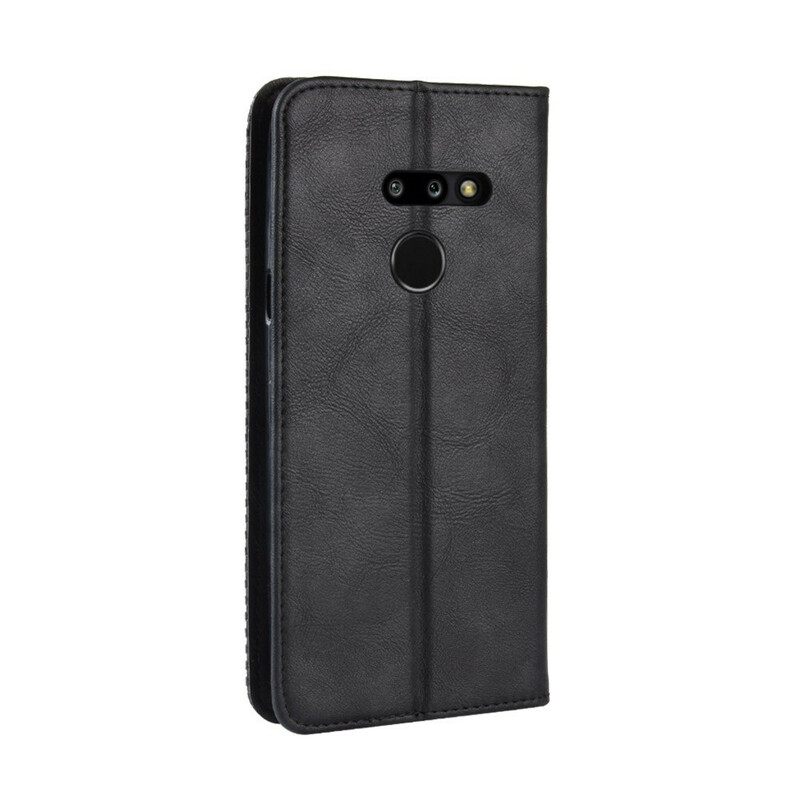 Flip Cover LG G8 ThinQ Vintage Styled Leather Effect