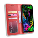 Flip Cover LG G8S ThinQ Vintage Styled Leather Effect
