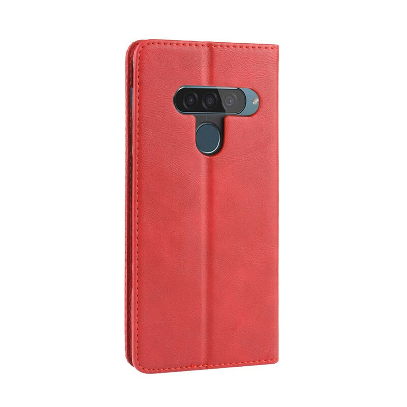 Flip Cover LG G8S ThinQ Vintage Styled Leather Effect