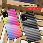 iPhone 11 Pro Cover Gehärtetes Glas Kohlefaser