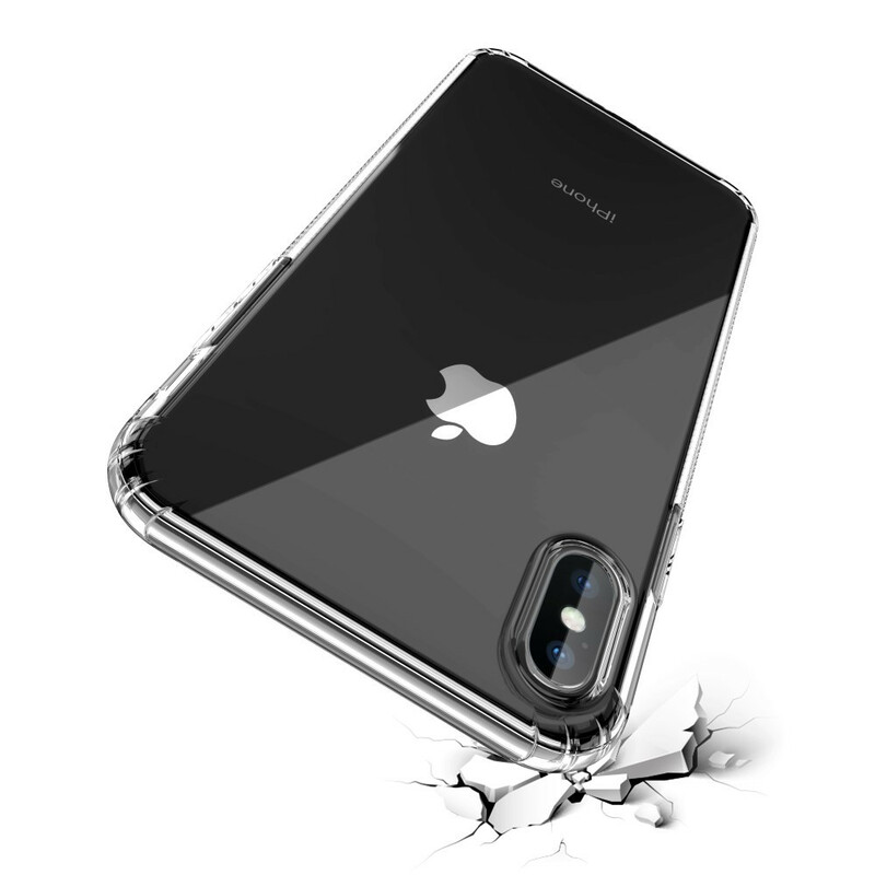 Transparentes iPhone XS Max Cover LEEU Schutzkissen