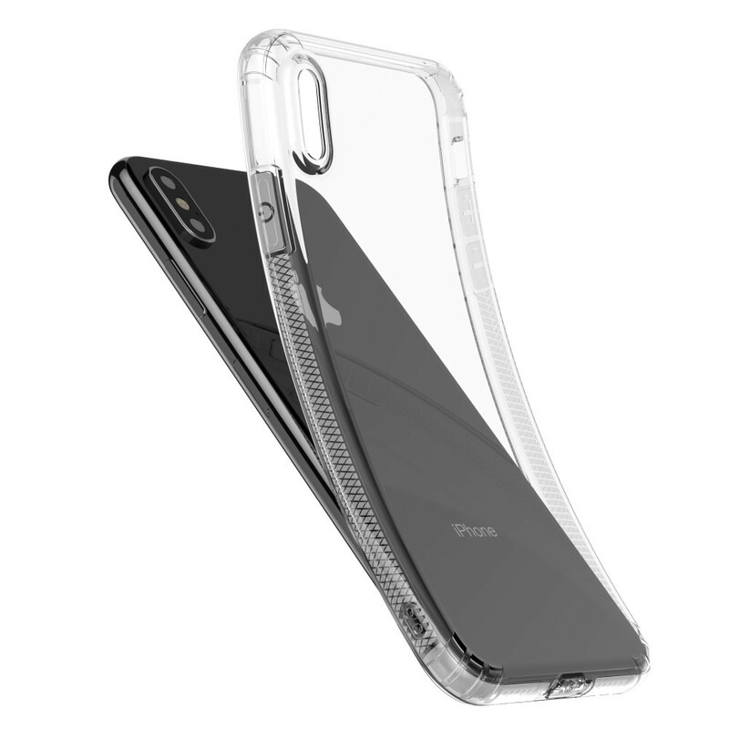 Transparentes iPhone XS Max Cover LEEU Schutzkissen