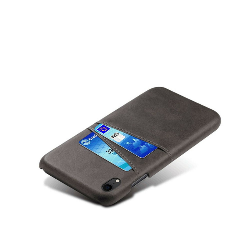 iPhone XR Hülle Kartenhalter in Lederoptik