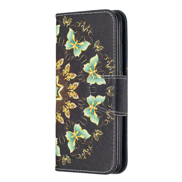 Xiaomi Redmi 7A Mandala Schmetterlinge Tasche