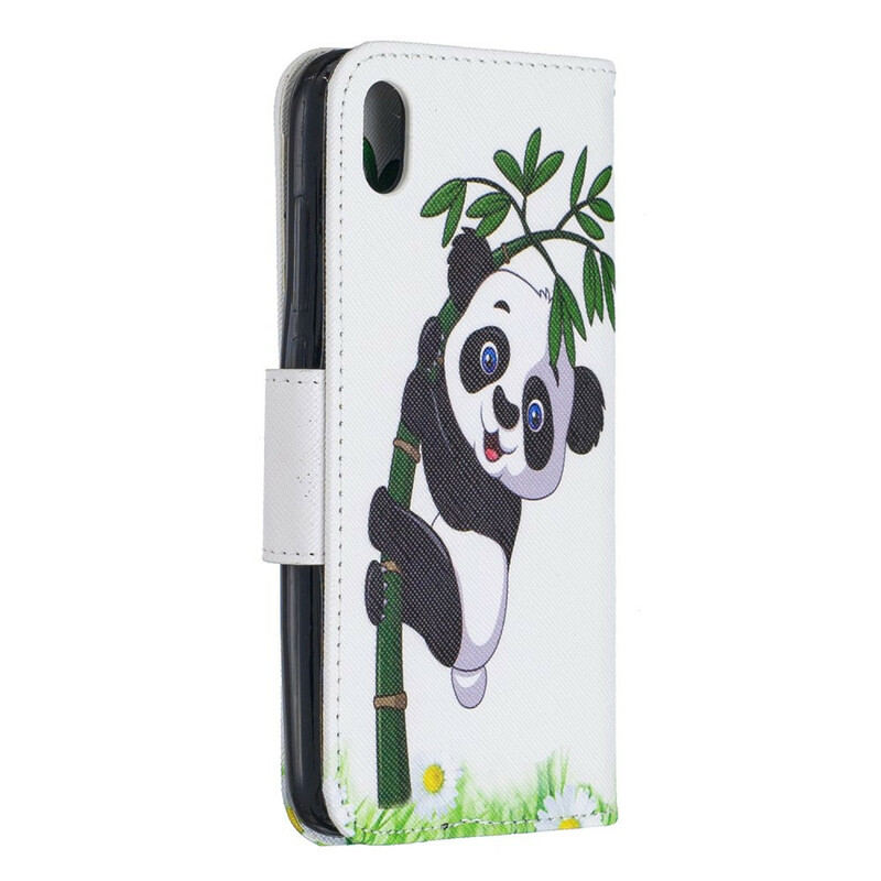 Xiaomi Redmi 7A Panda Hülle auf Bambus