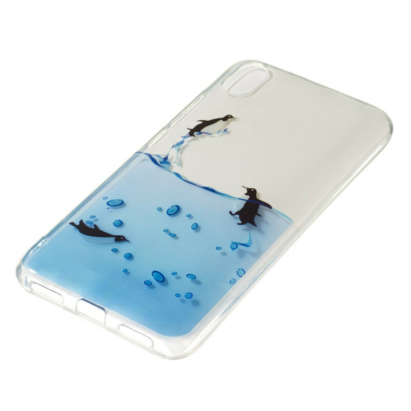 Xiaomi Redmi 7A Transparent Cover Pinguin-Spiel