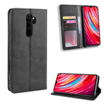 Flip Cover Xiaomi Redmi Note 8 Pro Vintage-Leder-Effekt Stilisiert