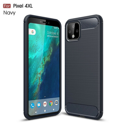 Google Pixel 4 XL Kohlefaser Cover Gebürstet