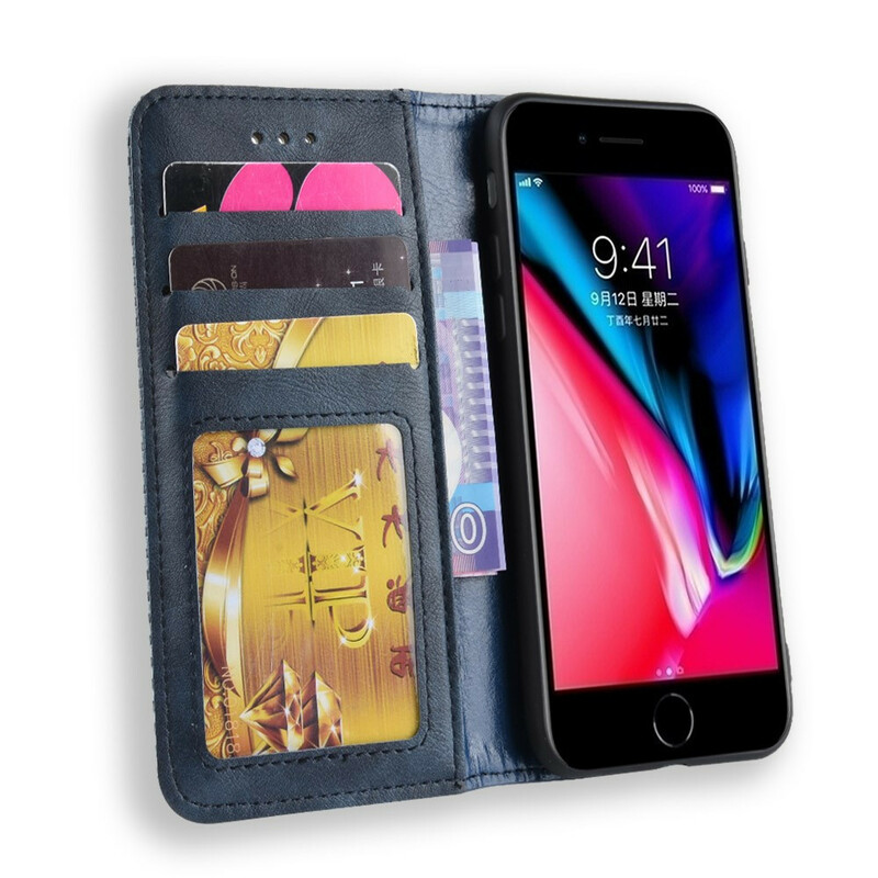 Flip Cover iPhone 8 / 7 Kunstleder Klassisch